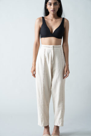 High-Rise Ecru Pants - Image 4