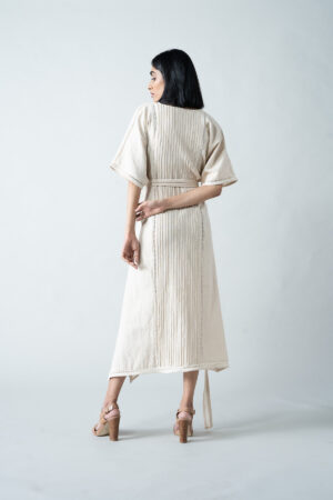 Ecru Drop Shoulder Dress - Image 4