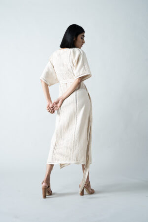 Ecru Drop Shoulder Dress - Image 3