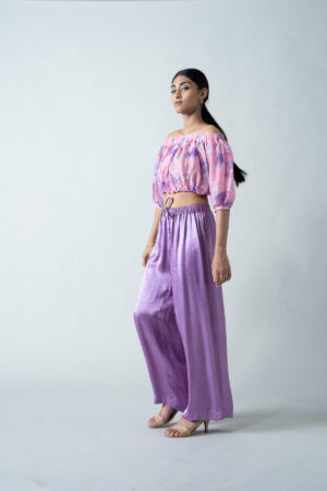 Gaji Silk Pants with Drawstring Detail