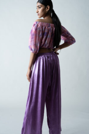 Gaji Silk Pants with Drawstring Detail - Image 4