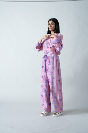 Upada Silk Co-Ord Set: Shirt & Trousers - Image 3